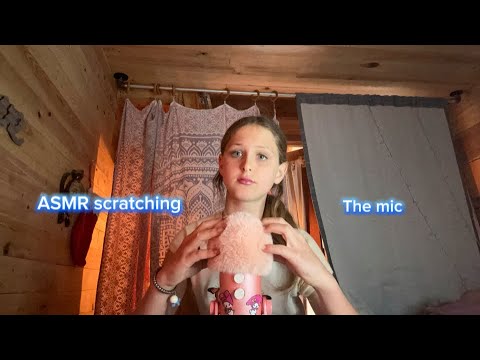 ASMR scratching the mic