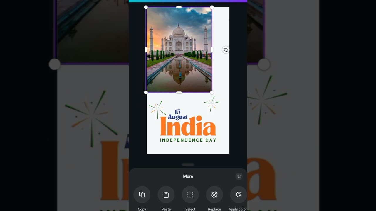 Happy 75th Independence Day! • How To Design A Independence Day Picture Using Canva • 