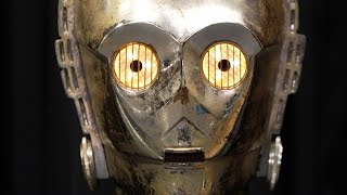 Iconic gold C 3PO head from 'Star Wars' estimated to fetch up to a million dollars in auction