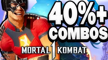 Peacemaker 40%+ Damage Combos (How To) | Mortal Kombat 1