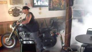 BOBWE Burnout inside the bar