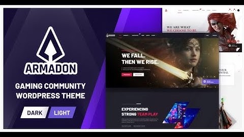 Armadon   Gaming Community WordPress Theme @1000theme