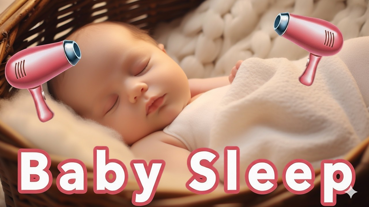 Baby Fön Geräusche zum Einschlafen 10 Hours | Hair Dryer Sleep Sounds for Babies
