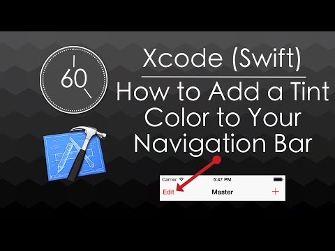 Vídeo: Com puc canviar el color de la barra de navegació a Swift?