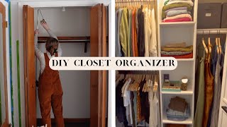 DIY Closet Organizer on a Budget - Itty Bitty Farmhouse