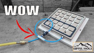 Build a vacuum plate for workshop yourself without a vacuum pump - only operated with compressed air