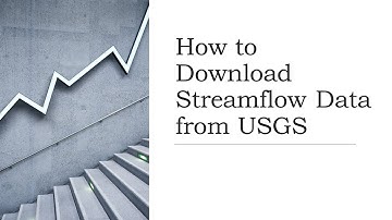 How to Download Streamflow (Discharge data) from USGS Water Data for Nation.