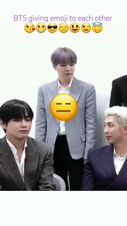 BTS giving emoji to next member 💜 #bts #btsarmy #jhope #suga #jimin #jungkook #rm #jin #v #btslover