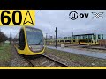 🚊 U-OV Tramlijn 60 Cabinerit Utrecht Centraal - Nieuwegein-Zuid - Remise | Nieuwe CAF Urbos 100 2021