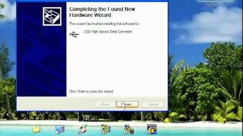 How to Install the USB-SC09-FX PLC Cable