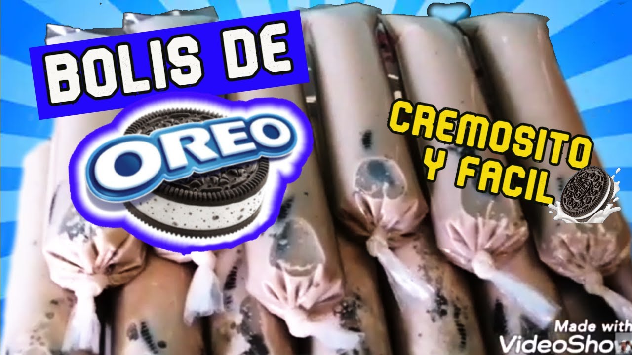 BOLIS DE OREO cómo prepararlo | CREMOSO Y FÁCIL | HIELITOS de galleta OREO  - YouTube