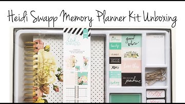 Heidi Swapp Memory Planner Kit Unboxing
