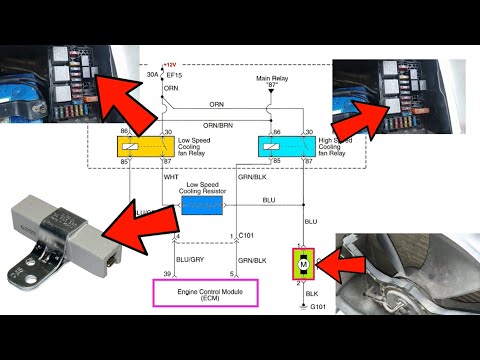 Circuito Eléctrico de Ventilador de Radiador