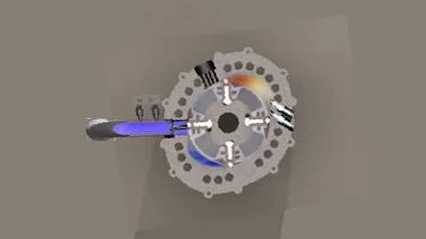 New Rotary Engine Motor : 2D animation of The Fuel Saving  IO  Rotary Internal Combustion Engine From Philistia Industrial Group  Motor