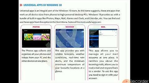 Class V Computer Ch-2 Understanding Windows 10 Part-2B