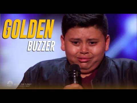 Luke Islam: 12-Year-Old NY Boy Gets Julianne Hough's GOLDEN BUZZER! | America's Got Talent 2019