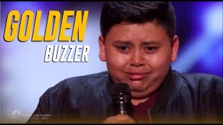 Luke Islam: 12-Year-Old NY Boy Gets Julianne Hough's GOLDEN BUZZER! | America's Got Talent 2019 Resimi
