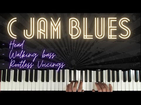 walking-bass-in-c-blues-(-c-jam-blues)-│-blues-piano-lessons-#5