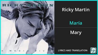 Ricky Martin - María Lyrics English Translation - Spanish and English Dual Lyrics  - Subtitles