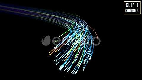 Optical Fibre Signals Open End - 2 Clips 4K - Stock Video