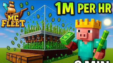 Fastest Bamboo farm in Fleet MC #minecraft #mcfleetserver #mcfleet #farm