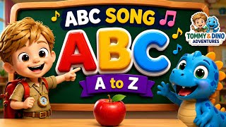 ABC Song for Kids 🦖🎵 | Learn A to Z with Tommy &amp; Dino Adventures | Fun Alphabet Learning