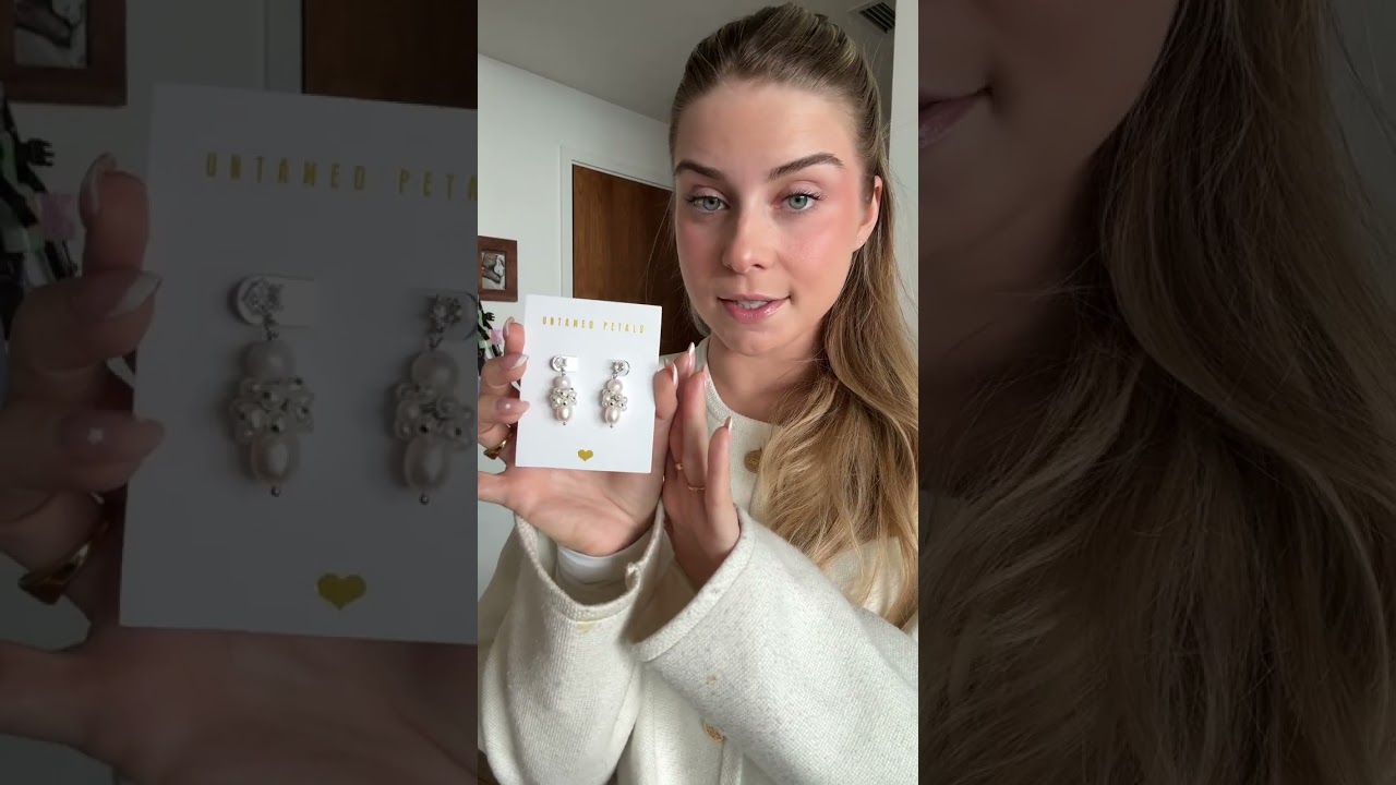 POV: the perfect wedding day earrings DO exist! 🤍