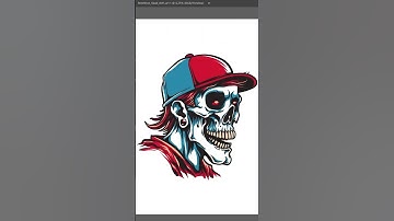 How to Draw a Vector Skull - Adobe Illustrator #skull #vector #illustration #illustrator #short