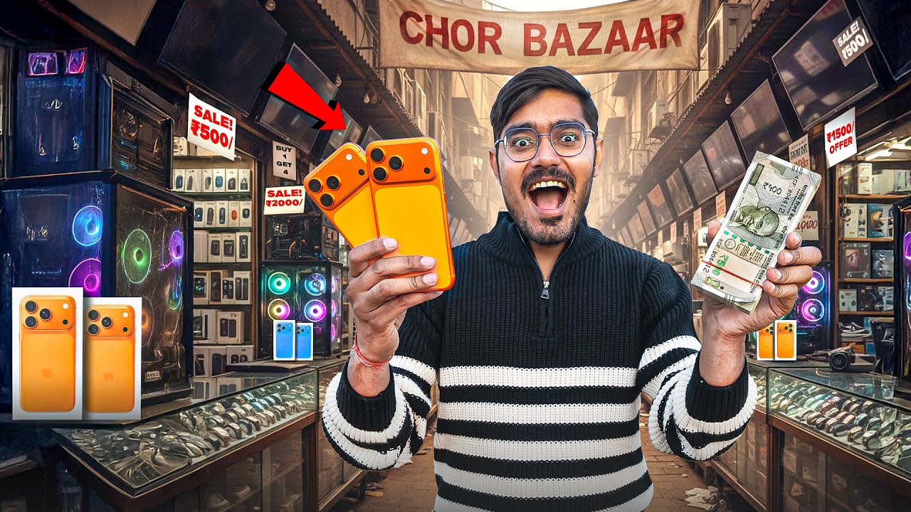 Chor Bazaar Shopping Challenge Worth ₹100000 | चोर बाजार में क्या क्या मिला?