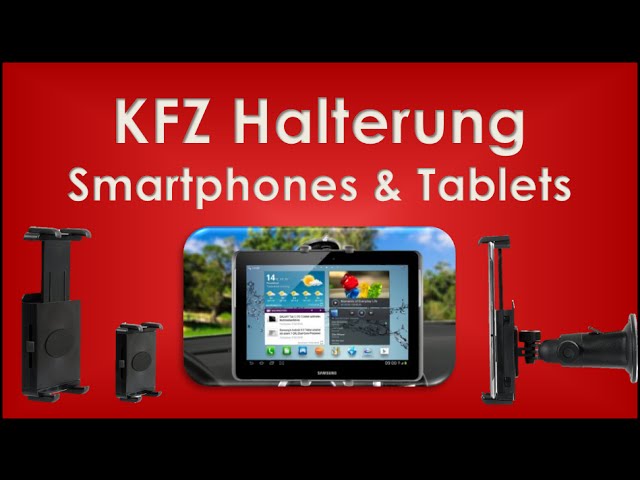 WICKED CHILI Tablet Auto Halterung Kopfstütze iPad, iPad Air, iPad Pro,  Samsung Galaxy Tab, KFZ Tablethalterung KFZ Halterung, schwarz