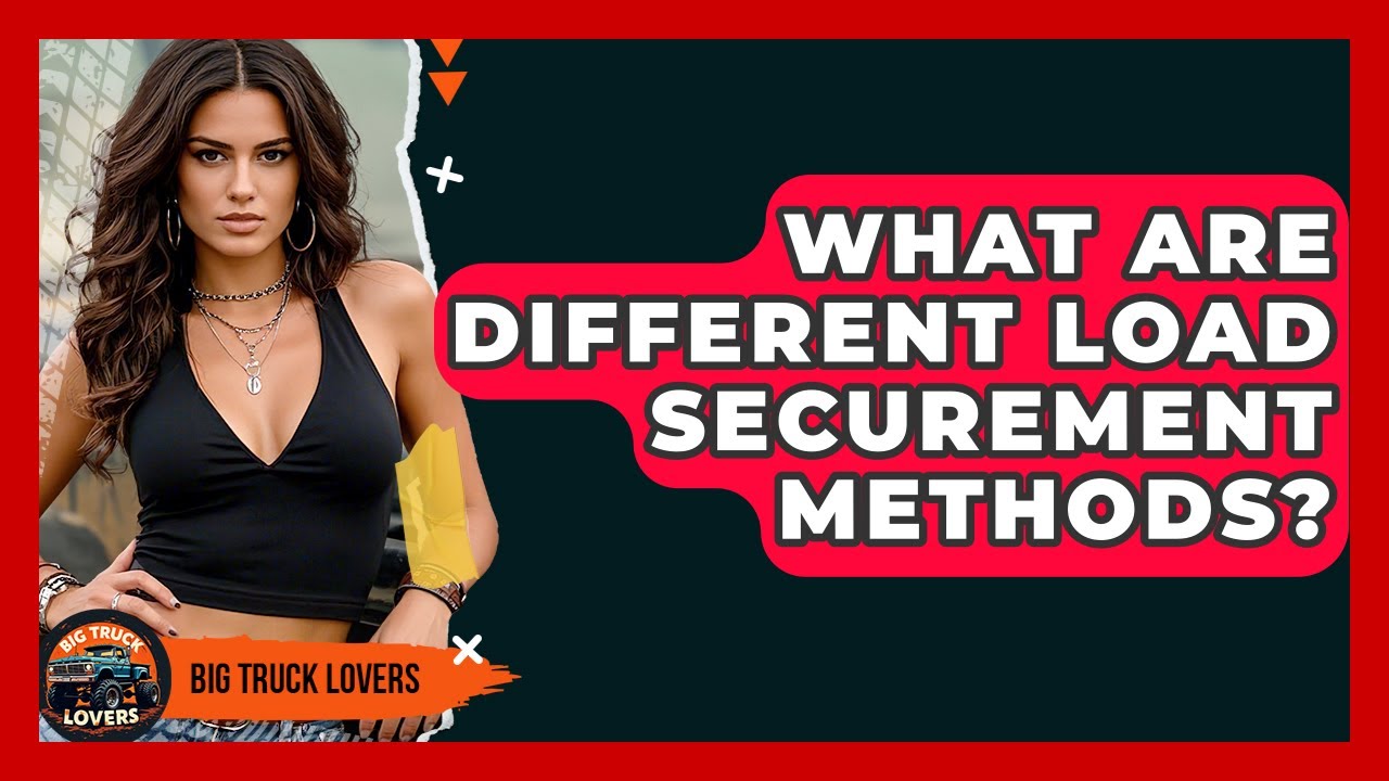 What Are Different Load Securement Methods? - Big Truck Lovers