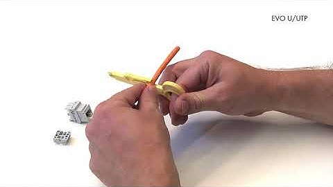 How to terminate a Aginode LANmark EVO unscreened solid connector onto a cable (+uninstall)