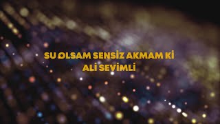 SU OLSAM SENSİZ AKMAM Kİ ALİ SEVİMLİ AMATÖR