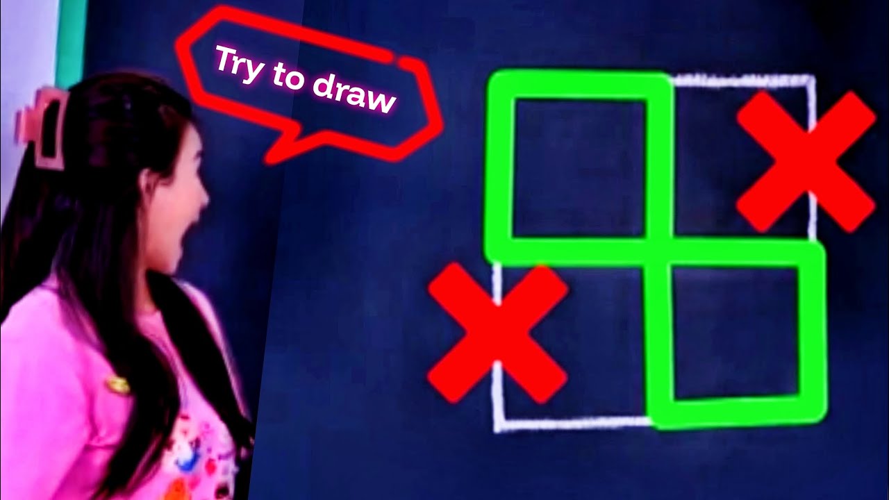 Drawing a Square Without Lifting the Pen | One Line Shape Challenge ...