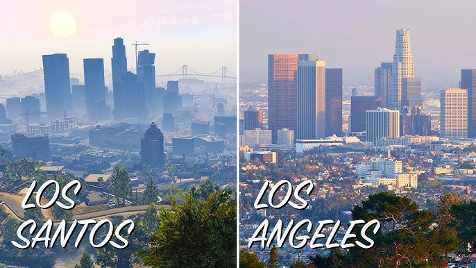 GTA5 Los Santos vs ATS Los Angeles - Map Comparison 