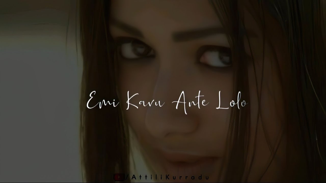 Telugu Beautiful Love Song Whatsapp Status Video Telugu Love Songs