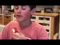 Kid Eats Banana With Ketchup