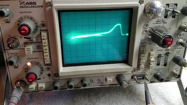 Tektronix 465 Oscilloscope Screen or Trace Issue