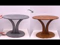 Easy Way To Make A Cement Coffee Table - DIY Coffee Table With Cement - Cement Craft Ideas