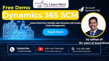 Microsoft Dynamics 365 SCM Free Demo Class | Learn Supply Chain Management with Real-Time Scenarios