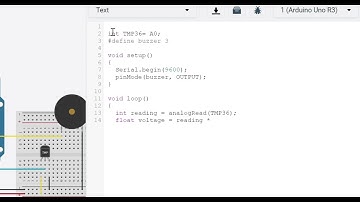 Simulasi Sistem Pendeteksi Suhu dengan TMP36, Mikrokontroler Arduino Uno Menggunakan Tinkercad