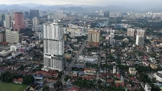 Bird&#39;s eye view of Kuala Lumpur (Facing the Titiwangsa Range)