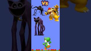 Catnap Team vs Mario Team Battle 2d #shorts
