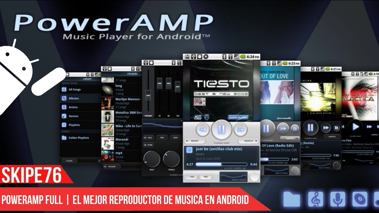 Poweramp Full el mejor reproductor en android [Root] YouTube