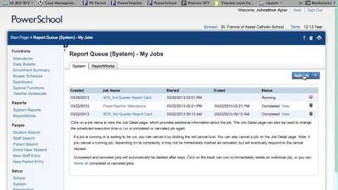 Running Report Cards