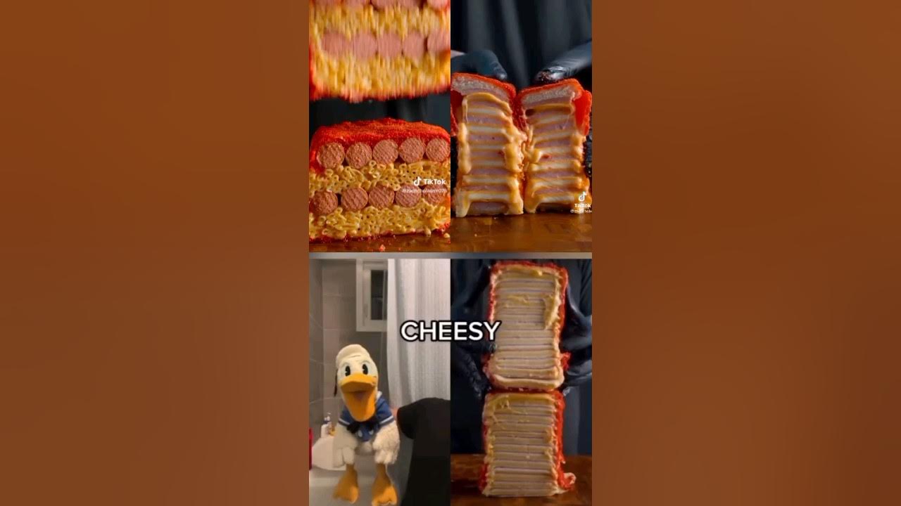 Donald Duck Cheesy Cheetos Sandwich 🥪🐯 shorts ZachChoi and