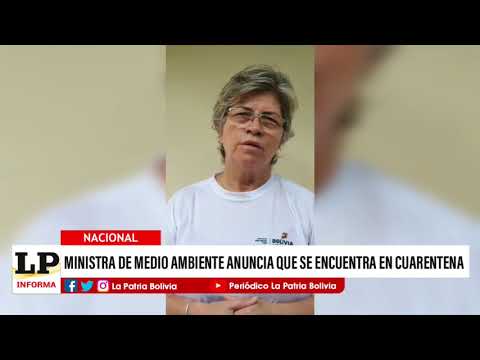 Ministra de Medio Ambiente anuncia que se encuentra en cuarentena