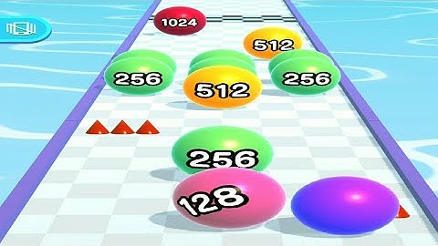 BallRun2048!  very Satisfying and Relaxing ASMR Slicing game