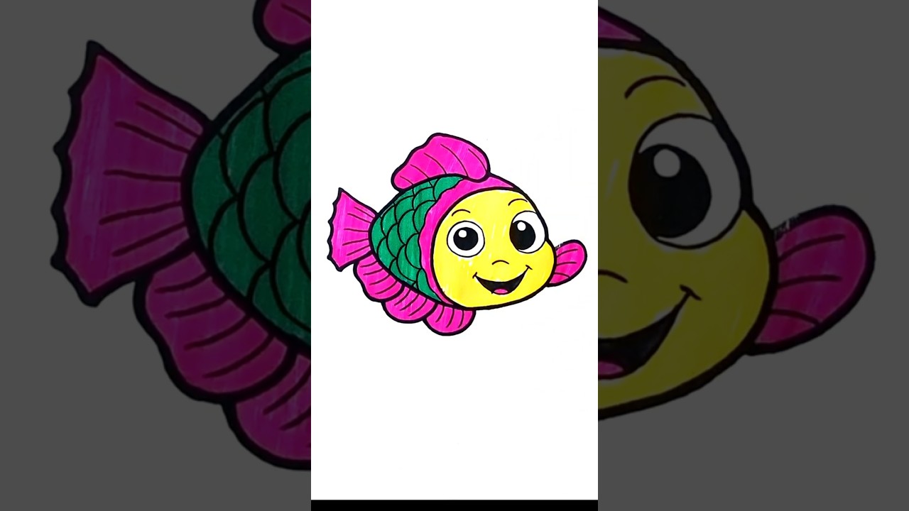 Fish Colouring in 12 Seconds | 