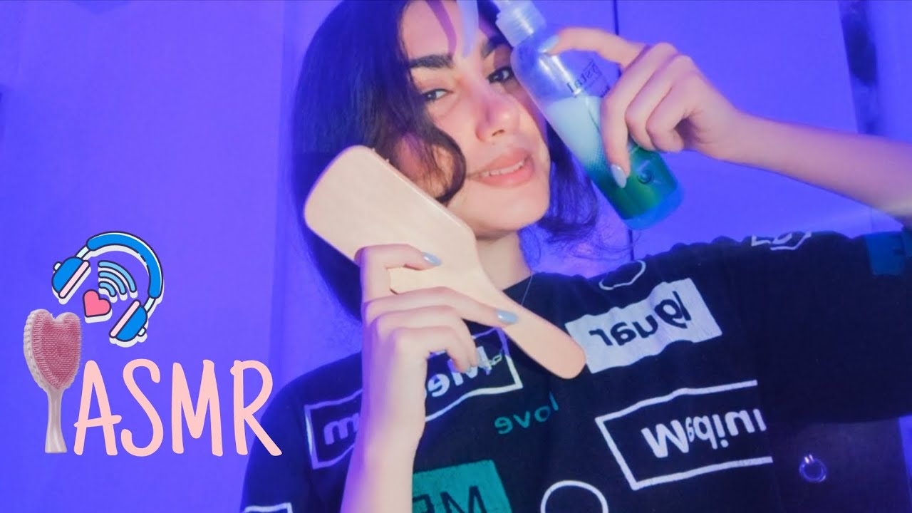 به موهات رسیدگی میکنم😍💕ASMR